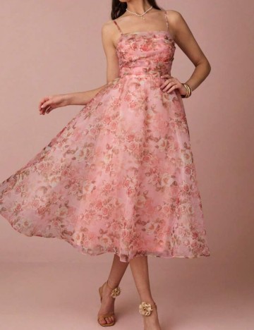 Rochie midi Shein, mix culori