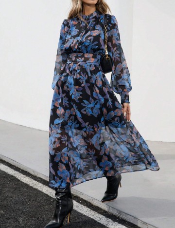 Rochie midi Shein, mix culori