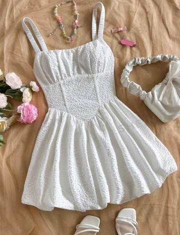 Rochie mini Shein, alb