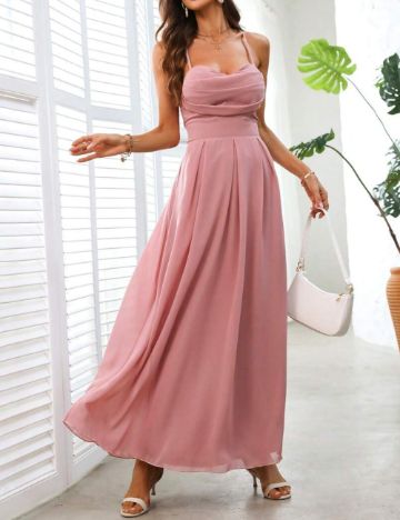 Rochie midi Shein, roz