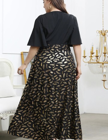 Rochie maxi Shein Curve+, negru