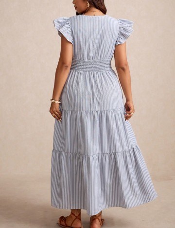 Rochie midi Shein Curve+, mix culori