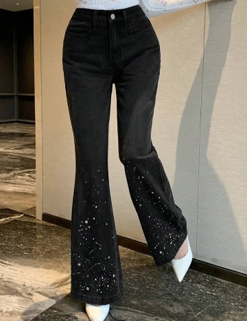 Jeans Shein DAZY, negru