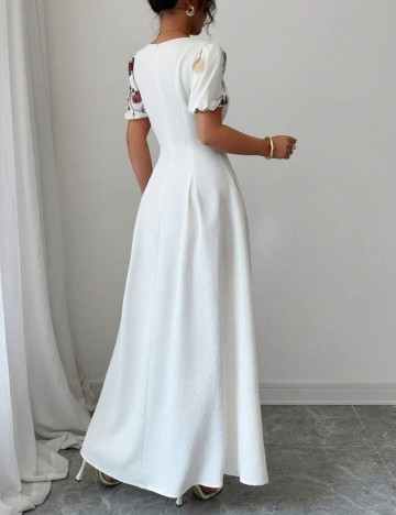 Rochie maxi Shein, crem