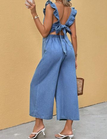 Salopetă lungă Shein, albastru