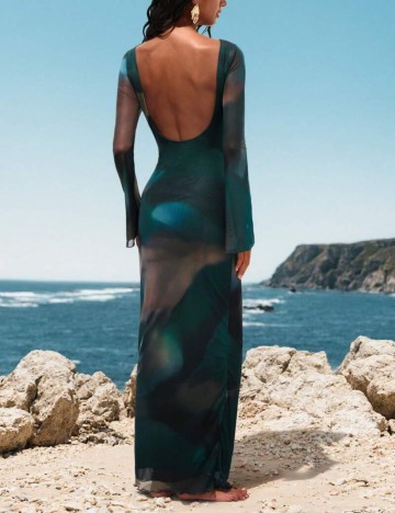 Rochie maxi Shein, mix culori