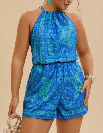 Salopetă scurtă Shein Curve+, mix culori