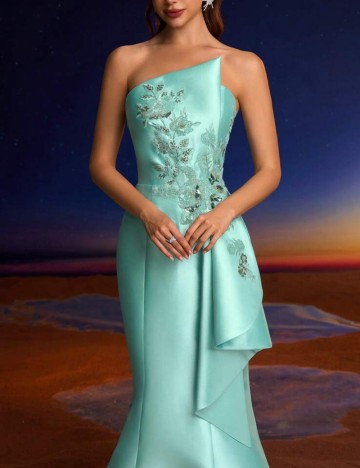 Rochie de ocazie Shein, turcoaz