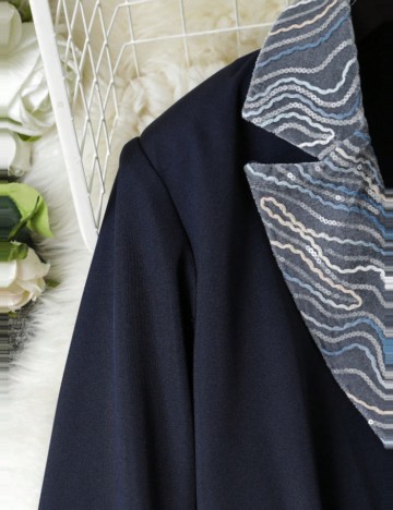 Compleu Shein Curve+, bleumarin