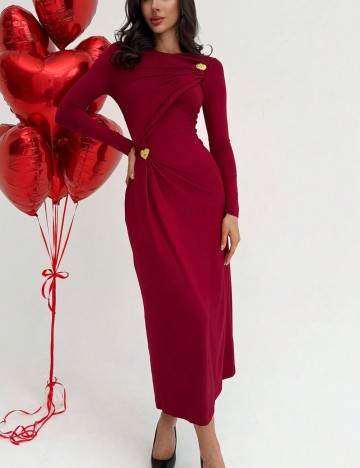 Rochie midi Shein, vișiniu