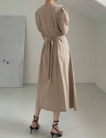 Rochie midi Shein DAZY, bej