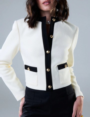 Jachetă Shein Typagal, crem