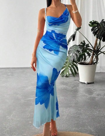 Rochie maxi Shein, albastru