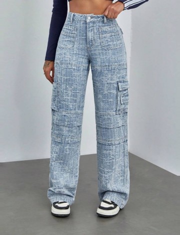 Jeans Shein, albastru