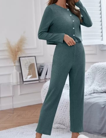 Set pijamale Shein, verde