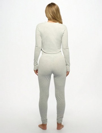 Compleu pijamale Shein, gri