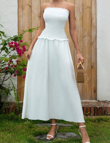 Rochie maxi Shein, alb