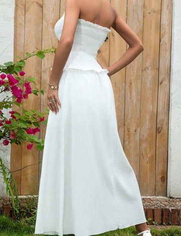 Rochie maxi Shein, alb