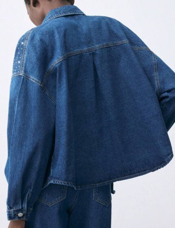 Cămașă de blugi Shein, albastru