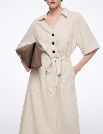 Rochie midi Shein, bej