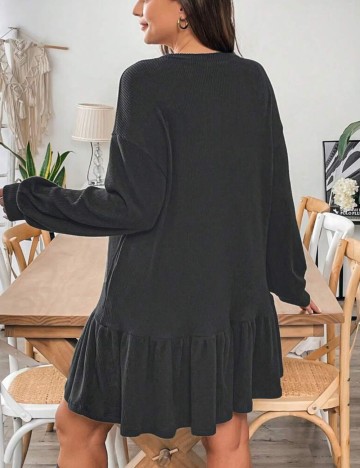 Rochie mini Shein Curve+, negru