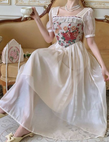 Rochie maxi Shein, bej