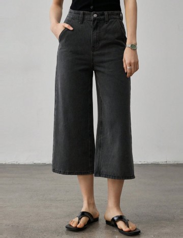 Jeans 3/4 Shein, gri