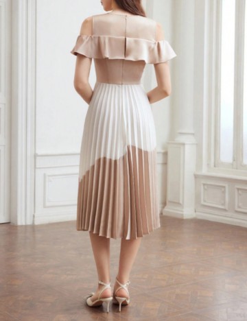 Rochie midi Shein MOTF, mix culori