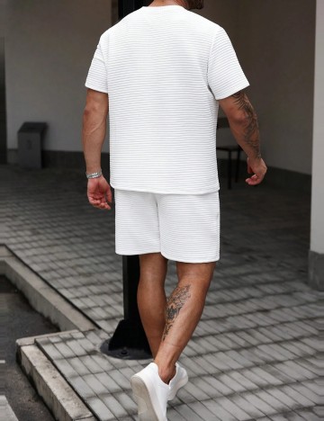 Compleu Shein MANFINITY, alb