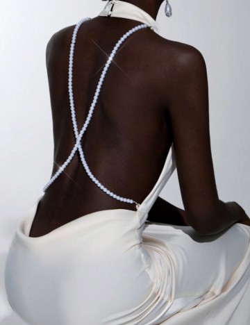 Rochie de ocazie Shein, crem