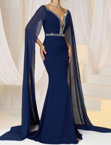 Rochie de ocazie Shein, albastru