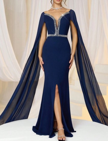 Rochie de ocazie Shein, albastru