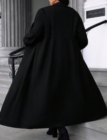 Palton Shein Curve+, negru
