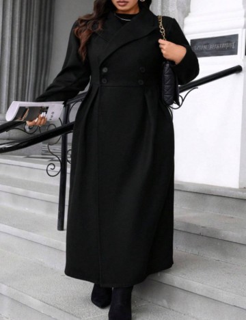 Palton Shein Curve+, negru