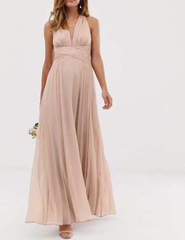 Rochie maxi ASOS, bej