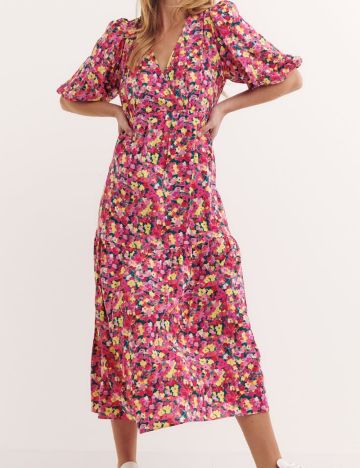 Rochie midi nobody's child, mix culori