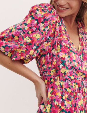 Rochie midi nobody's child, mix culori