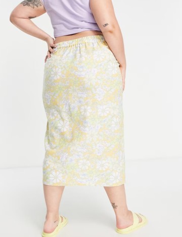 Fustă midi Simply be, mix culori