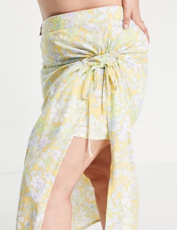 Fustă midi Simply be, mix culori