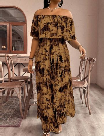 Rochie midi Shein, mix culori