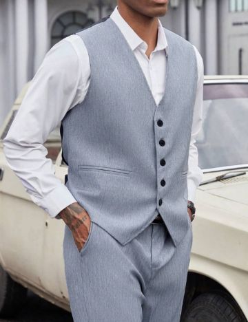 Vestă de costum Shein, gri