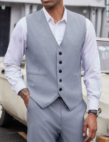 Vestă de costum Shein, gri