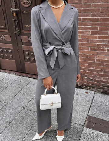 Salopetă lungă Shein, gri