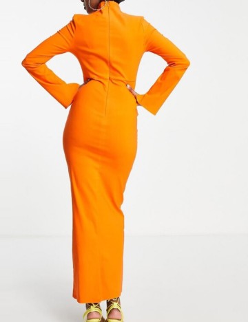 Rochie midi ASOS, portocaliu