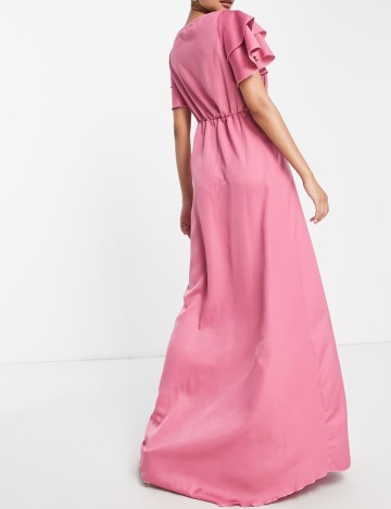 Rochie maxi Little Mistress, roz