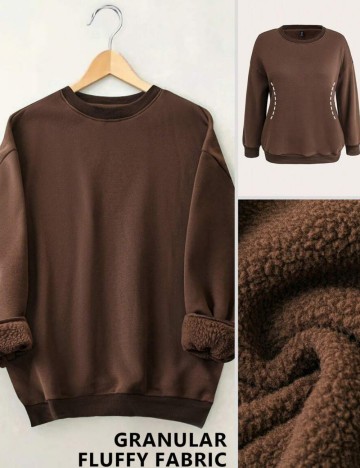 Bluză Shein Curve+, maro