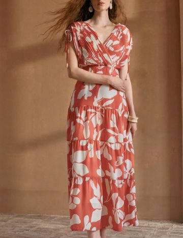 Rochie midi Shein MOTF, mix culori