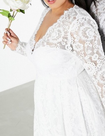 Rochie de ocazie și bridal ASOS, alb
