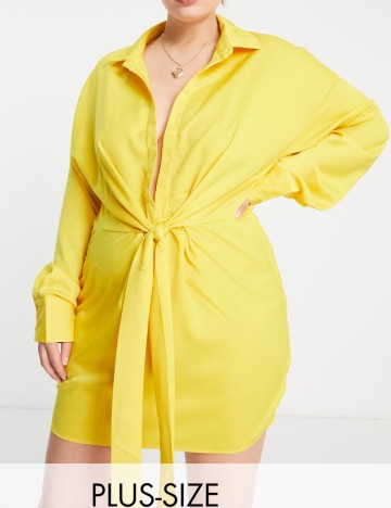 Rochie mini IN THE STYLE, galben