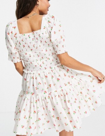 Rochie mini ASOS, alb